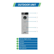 Godrej VDP SeeThru 7 Pro White Video Door Phone
